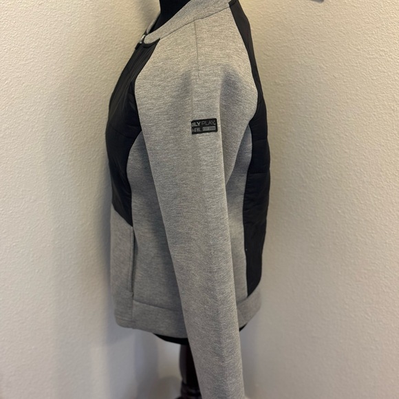 2 FOR $20 ONLY PLAY Gray Hooded Hoodie Jacket Sweatshirt Gray Black Size M - Picture 2 of 9